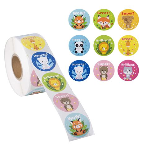Buy 1000 Stickers For Kids In A Roll Teacher Reward Stickers 15 Inch