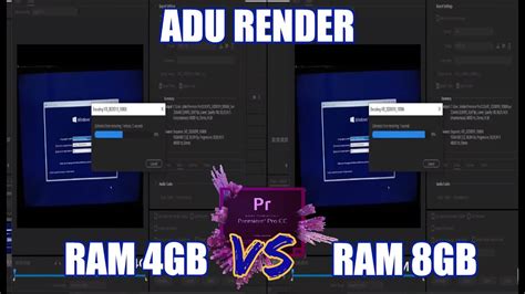 Adobe premiere pro cc is one of the top video editing software on the market. Tes PC Ryzen 3 2200G Ram 4gb vs 8gb | Rendering Adobe ...