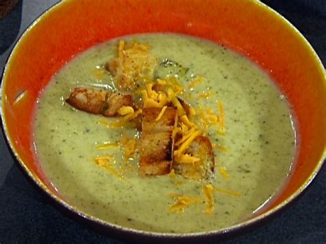 Broccoli And Cheese Soup With Croutons Recipe Food Network