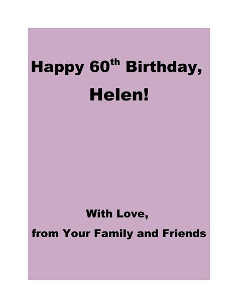 Happy 60th Birthday Helen By Shelley Tuazon Guyton Issuu