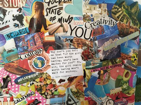 Making A Vision Board A Personalized Wall Hanging Based On Your Goals