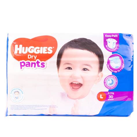 Huggies Dry Pants Large Diapers 30pcs Biggrocer