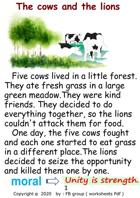 The Cows And The Lions Poem