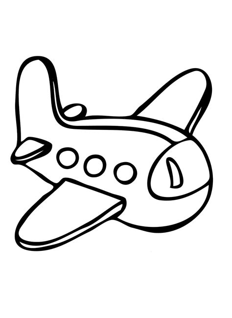 Dibujo Para Colorear Avion De Juguete