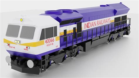 Wdp 4b Of Indian Railway 3d Model Cgtrader