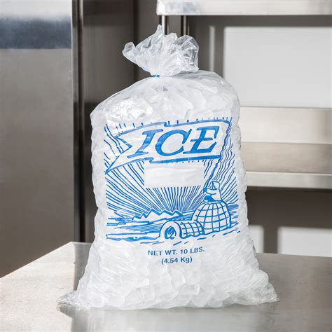 10 Lb Clear Plastic Ice Bag With Igloo Graphic 1000bundle
