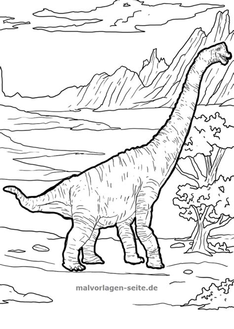 Weitere ideen zu malvorlage dinosaurier, dinosaurier, ausmalbilder. Malvorlage Brachiosaurus | Dinosaurier - Kostenlose ...