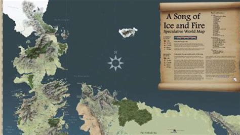 This is a map of the world depicted in the novel series a song of ice fire and the tv adaptation a game of thrones. 'Game of Thrones' interactive map allows you to explore ...