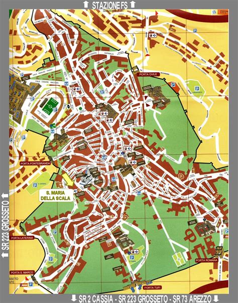 Mapas De Siena Itália Mapasblog