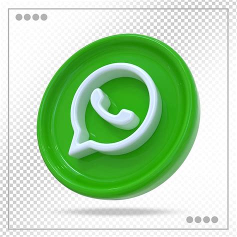 Premium Psd Whatsapp 3d Icon Social Media