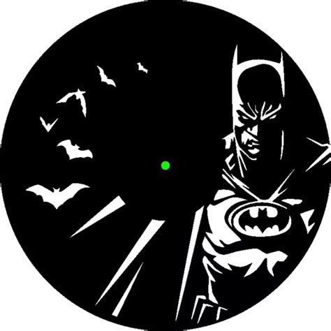 Laser Cut Batman Clock Dxf And Svg File For Plasma An