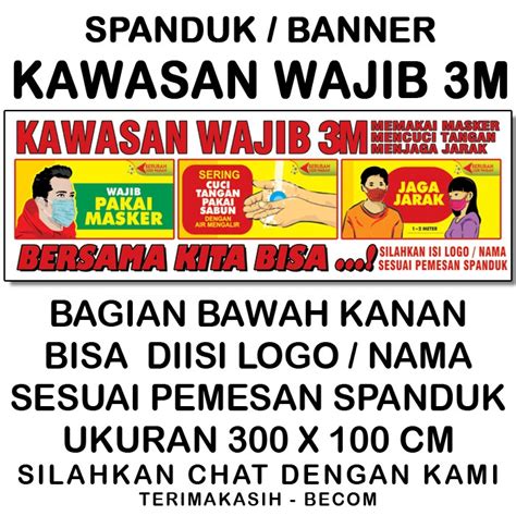 Uctemplates | desain spanduk 'area wajib pakai masker' dengan format cdr (coreldraw) ini saya bagikan secara gratis. Spanduk KAWASAN WAJIB 3M - MEMAKAI MASKER - MENCUCI TANGAN ...
