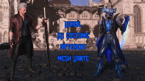 Vergil EX Costume Different Mesh Vante Devil May Cry 5 MOD YouTube