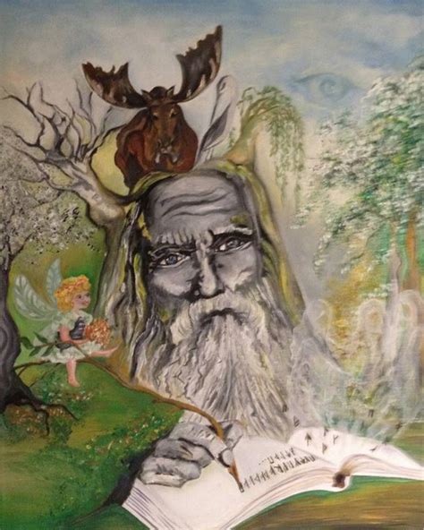Wise Druid Painting By Marina Mos Saatchi Art
