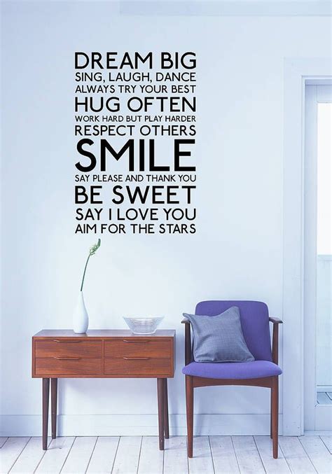 Parkins Interiors Dream Big Wall Stickers Big Wall Stickers Wall