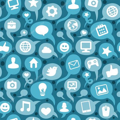 Es un sitio web de marcadores sociales y agregador de noticias con un icono muy singular. Fondo: icono redes sociales sin | patrón sin costuras ...