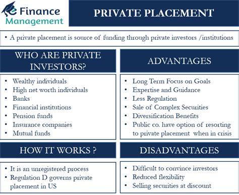 Private Placement Meaning Work Advantages Disadvantages Example