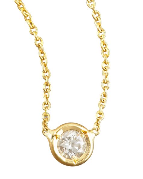 Roberto Coin Station Diamond Necklace In Gold Lyst