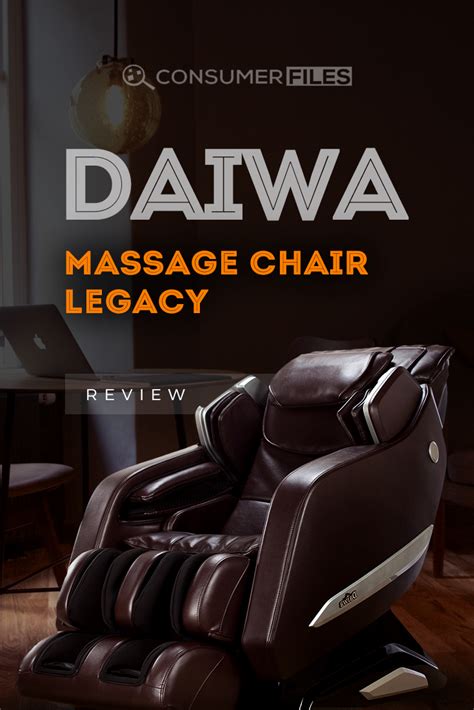 The Daiwa Massage Chair Legacy Is A High End Massage Chair That Has An Impressive List Of