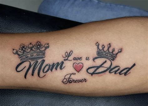 30 unique mom dad maa paa tattoo designs 2023