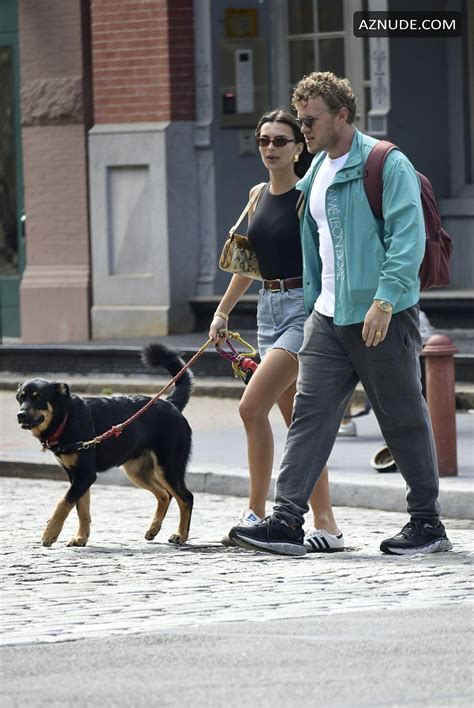 Emily Ratajkowski And Her Husband Sebastian Bear Mcclard Spotted Taking Their Pup Colombo Aznude