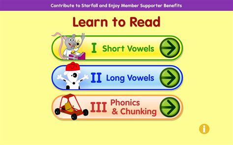 Starfall Learn To Readbrappstore For Android