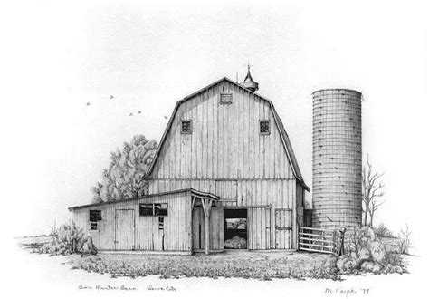 Old Weather Barns Pencil Drawings This Exhibition Of Pencil Drawings