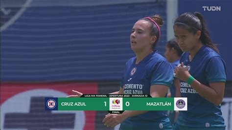 Resumen l Con regalo Cruz Azul Femenil venció 1 0 a Mazatlán TUDN