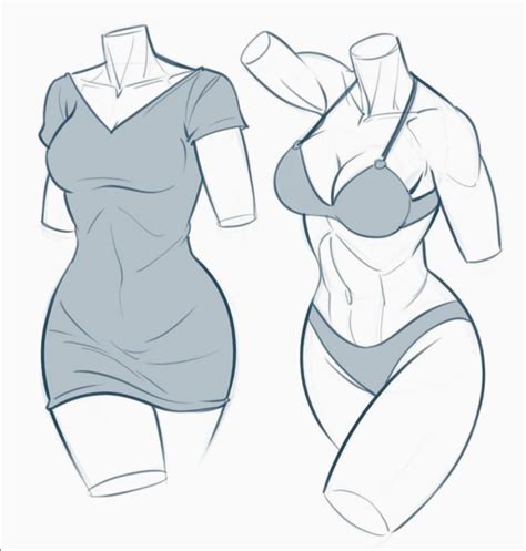 anime torso reference female design reference draw drawing tutorial female torso character