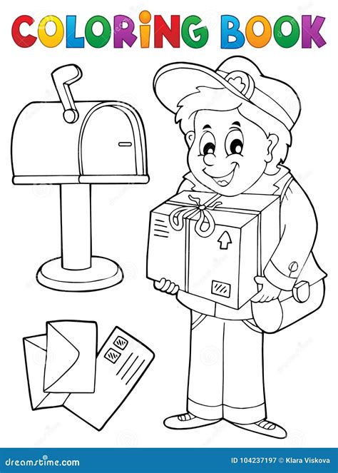 Mailman Delivering A Mail Vector Illustration CartoonDealer 2078476