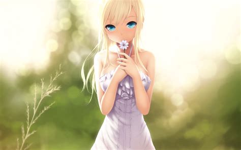Download 2560x1600 Wallpaper Beautiful Blonde Anime Girl Sena