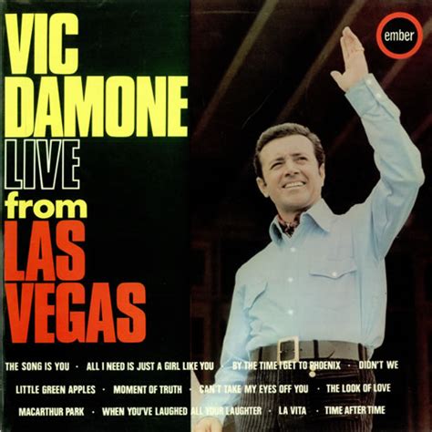 Vic Damone Vic Damone Live From Las Vegas Uk Vinyl Lp Album Lp Record