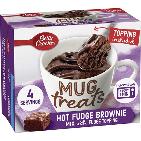 Betty Crocker Mug Treats Hot Fudge Brownie Oz Box Walmart Com