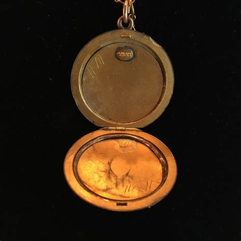 Classic Antique Handh Gold Filled Locket With Monogram Etsy