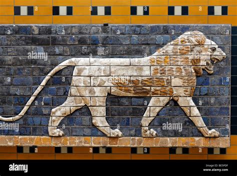 Lion Brick Relief Of The Babylonian Ishtar Gate Archeological Museum