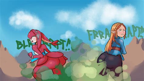 Mipha And Zelda Farting By Hiromirrows On Deviantart