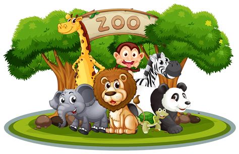 Zoo Animals Vector Art Icons And Graphics For Free Download