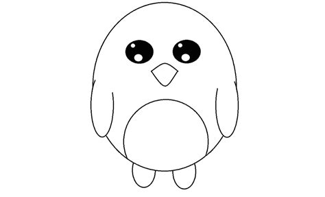 Cute animal drawings easy penguin. Easy Cute Penguin Drawing