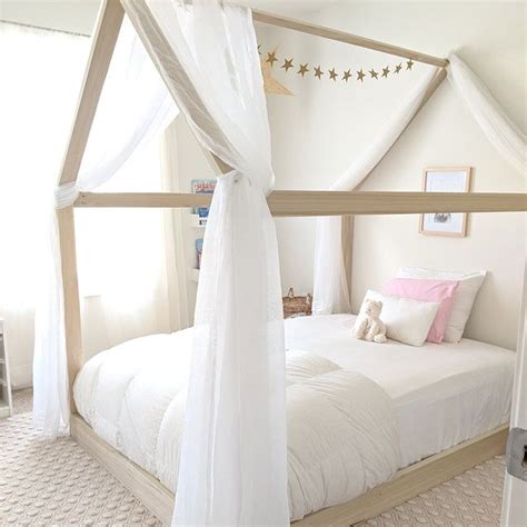 Add two support bars horizontally in between the two side frame pieces of your bed frame. Full Size TeePee Bed Frame Made in US | Etsy | House frame ...