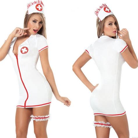 Sexy White Uniform Temptation Nurse Cosplay Dress Women Lingerie Cosplay Lingerie Sexy