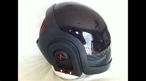 It also dimmed the lights down just enough as they were super bright without it. Daft Punk helmet ( guy manuel ) - YouTube