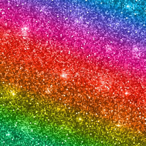 Rainbow Glitter Background Vector Stock Vector