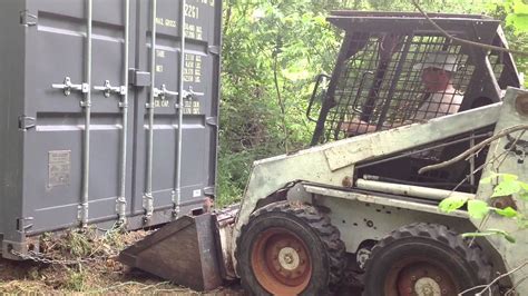 How To Move Shipping Container On Wood Rollers Youtube