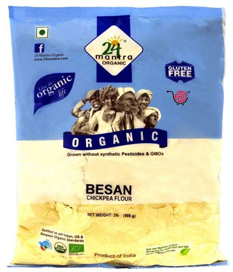 24 Mantra Organic Besan Chickpea Flour 2lb