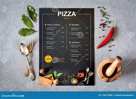 Cafe Restaurant Menu Template Design Food Flyer Background For The