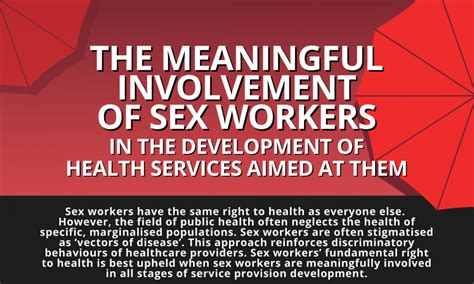 Infographic The Meaningful Involvement Of Sex Workers In The Development Of Health Services