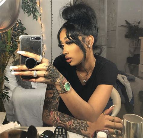 Tadiorx 🍒 In 2020 Stylist Tattoos Black Girls With Tattoos Baddie Hairstyles
