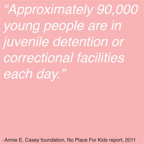 Recent successful juvenile justice and juvenile detention reforms have resulted in better and more meaningful public policy on the use of custody facilities and have triggered significant reductions in. Quotes about Juvenile justice system (17 quotes)