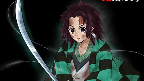 Perfect screen background display for desktop, iphone, pc, laptop, computer, android phone, smartphone, imac, macbook, tablet, mobile device. Demon Slayer Tanjiro Kamado With Sword With Background Of ...