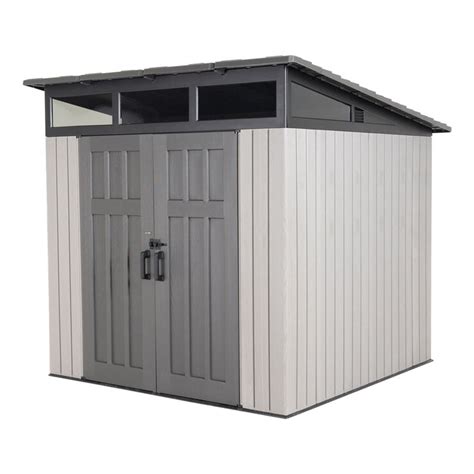 Select costco locations have the suncast 6′ 2.5″ x 5′ 8″ resin modernist storage shed in stores for a very limited. Lifetime 7ft 6" x 7ft 6" (2.32 x 2.32m) Studio Storage ...